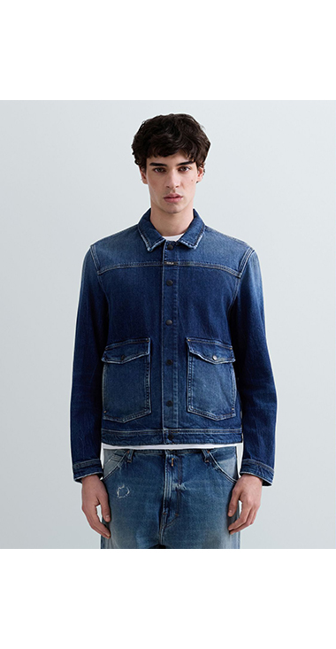 FC BAYERN着用 ヴィンテージ風 デニムジャケット